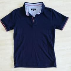 【mike様】ビームス　ネイビー　ポロシャツ　Sのサムネイル