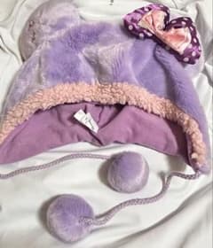 【な様専用】ディズニー ミニーちゃんファンキャップ 紫のサムネイル