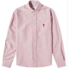 Ami Paris アミパリス ピンクチェックシャツ/長袖 美品！男女兼用