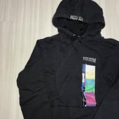 VOLCOM プルオーバーパーカー 砂嵐 刺繍 プリント ボルコムのサムネイル