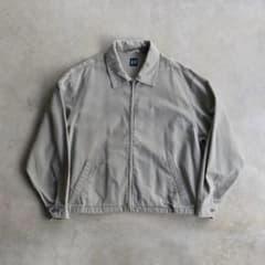 90s GAP ギャップ コットン ドリズラー ブルゾン デカタグ ベージュXL 
