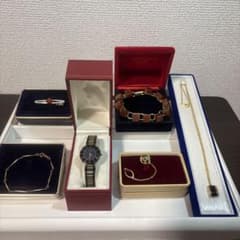 [遺品整理・生前整理品]18K GPネックレス、腕時計、ブレスレット、タイピンのサムネイル
