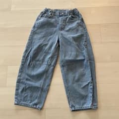 GU デニム ワイドパンツ 130cmのサムネイル