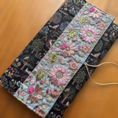 御朱印帳ケース インド刺繍　大判サイズ対応 ハンドメイドのサムネイル