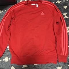 adidas クルーネック スウェット レッドのサムネイル