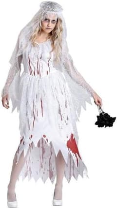 ホラー花嫁 コスプレ衣装 血糊 ゾンビ ハロウィン 仮装のサムネイル