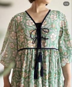 モ*オ様 tete fabric ブロックプリントワンピース モ*オ様 tete fabric ブロックプリントワンピース - メルカリ