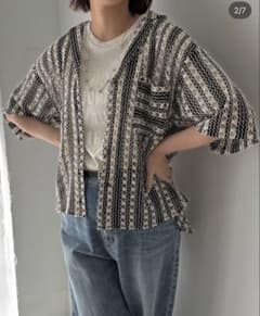 cafune】 ハーフスリーブ half sleeve lace shirt - メルカリ