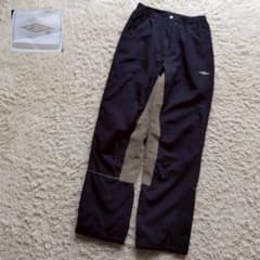 UMBRO サイドライン ロゴ刺繍 ナイロンパンツ トレーニングパンツ