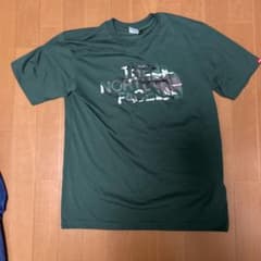 THE NORTH FACE カモフラロゴ Tシャツ グリーン Lのサムネイル