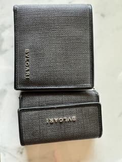 BVLGARI ブルガリ 二つ折り財布 ＆ キーケース セット ブラック 正規品のサムネイル