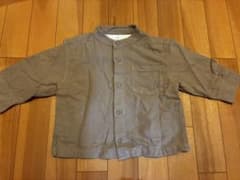 無印良品　キッズ 長袖シャツ　ブラウン 90のサムネイル