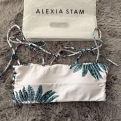 ALEXIA STAM ビキニトップ リーフ柄 - メルカリ