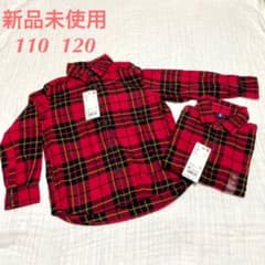 タグ付き新品未使用　2枚セット　フランネルチェクシャツのサムネイル
