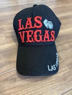 LAS VEGAS 刺繍 キャップ ブラックのサムネイル