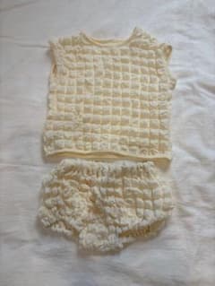 ベビー服 ポップコーン生地 セットアップ 80cmのサムネイル