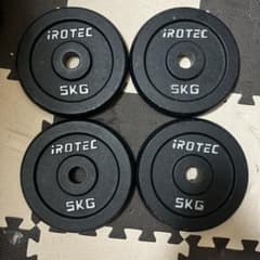 iROTEC 5kg ダンベルプレート 4枚セット 計20kg - メルカリ