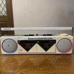 SONY CFS-V2 昭和レトロ ラジカセ 動作確認済み ビンテージ カセット ジャンク品】当時物｜SONY CFS-W50 ダブルラジカセ 昭和レトロ - メルカリ