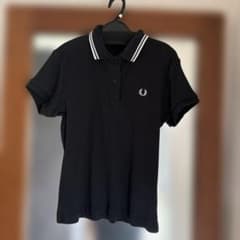 FRED PERRY リブポロシャツ ブラックのサムネイル