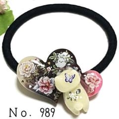 カヤ ☪︎⋆☽様お取置きです。No．989 レジン ダブルハート 猫