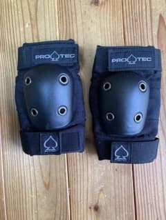 PRO-TEC 肘膝パッド 黒　YOUTH Sサイズのサムネイル