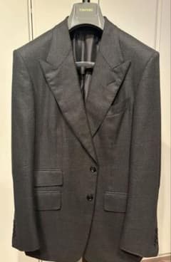 【特別セール】TOMFORDグレー チェックシェラトンスーツジャケット上下セット 特別セール】TOMFORDグレー チェックシェラトンスーツジャケット上下