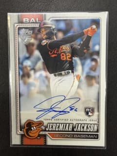 2026 Topps Jeremiah Jackson RC 直筆サインカードのサムネイル