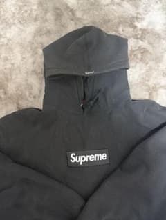 Supreme boxlogo 黒 パーカー フード付き2024