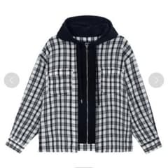 OY チェック柄 フード付きジップパーカー OY ブロックチェック ジップパーカー フード付き - メルカリ