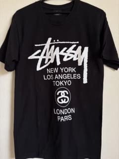 STUSSY ステューシー ワールドツアー Tシャツ ブラック Sのサムネイル