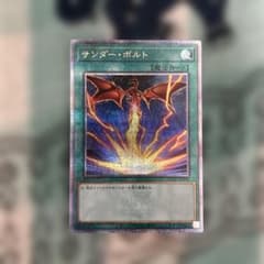 遊戯王　サンダーボルト　絵違い25thシークレット　クオシク 遊戯王 サンダーボルト 絵違い25thシークレット クオシク - メルカリ