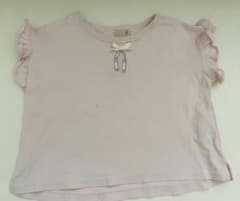petit main フリル袖 Tシャツ 80 ピンクのサムネイル