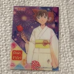 名探偵コナン　毛利蘭　コナン探偵社　コナンまつり　缶バッジ　クリアカード 名探偵コナン クリアカード 毛利蘭 浴衣 夏祭り - メルカリ