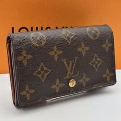 鑑定済み】ルイヴィトン✨折り財布✨モノグラム ポルトモネビエ