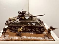 M4 A3シャーマン戦車 1/35 スケール ジオラマ 1/35 アメリカ M4A3シャーマン戦車 （シングルモーターライズ