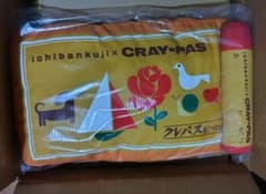 A상 크레파스 무늬 쿠션 이치 반 쿠지 사쿠라 크레파스 컬렉션