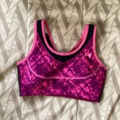 Under Armour スポーツブラ ピンク/黒のサムネイル