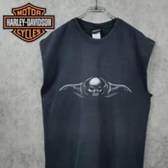 古着 ハーレーダビッドソン ウォーズ ロンドン ノースリーブ Tシャツ Lのサムネイル