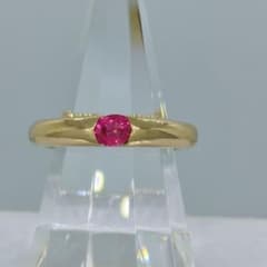 ◇新品◇ K18 ルビー 0.40ct 伏せ込み リング - メルカリ