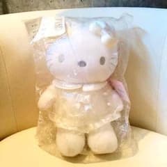 ハローキティマスコットぬいぐるみホワイトドレス サンリオウエディングメロディララ ハローキティマスコットぬいぐるみホワイトドレス サンリオ