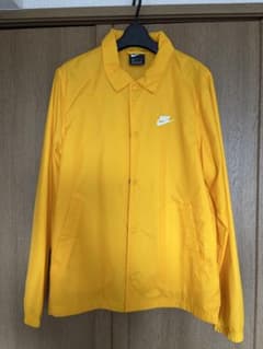 NIKE ナイロンコーチジャケット イエロー Mサイズのサムネイル