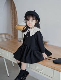 プリーツフリル裾ドレス　116〜122(7Y)のサムネイル