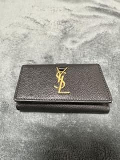 美品 サンローラン キーケース 4連 ブラック YSL スリム グレインレザーのサムネイル