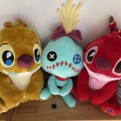 うるりぃみぃ　ぬいぐるみ　【スティッチ】　ルーベン　リロイ　スクランプ　3種