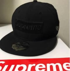 Supreme tonal box logo new era 7 1/4 黒のサムネイル