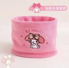 サンリオ　マイメロディ ネックウォーマー　フリーススヌード ピンク　マフラーのサムネイル