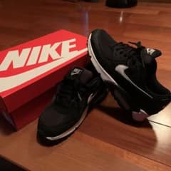 NIKE ナイキ　エアマックス90  ブラック×ホワイト　24.0㎝　箱付きのサムネイル