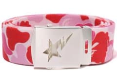 A BATHING APE camo ガチャベルト　　ピンク　ベイジングエイプのサムネイル