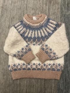 ZARA kids ノルディック柄セーター 104cmのサムネイル