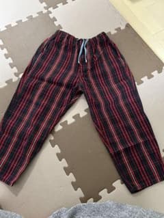 DENIM DUNGAREE 赤黒チェックパンツ キッズ ロンハーマン 120のサムネイル